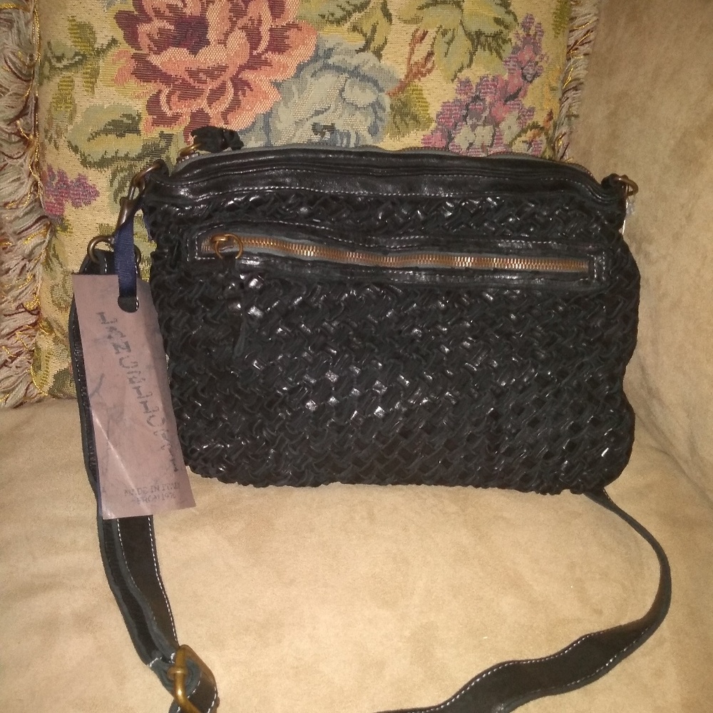 🆕Langellotti Italian distressed Leather bag